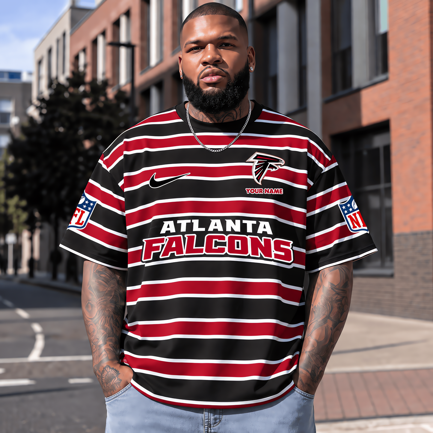 Atlanta Falcons NFL T-Shirt Custom Name For Fan