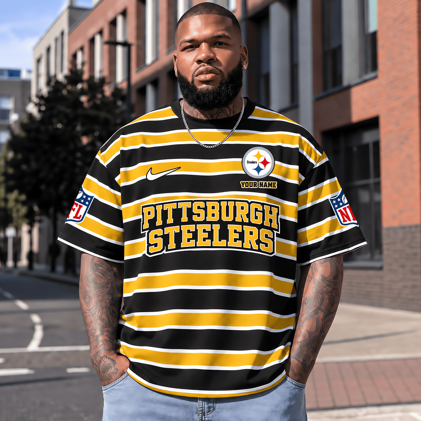 Pittsburgh Steelers NFL T-Shirt Custom Name For Fan
