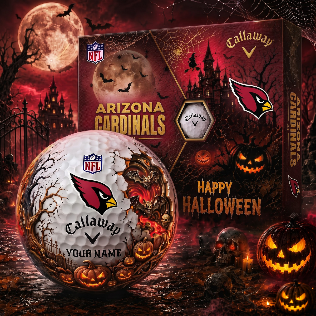 AC_Premium NFL Halloween Golf Ball Limited Edition V4