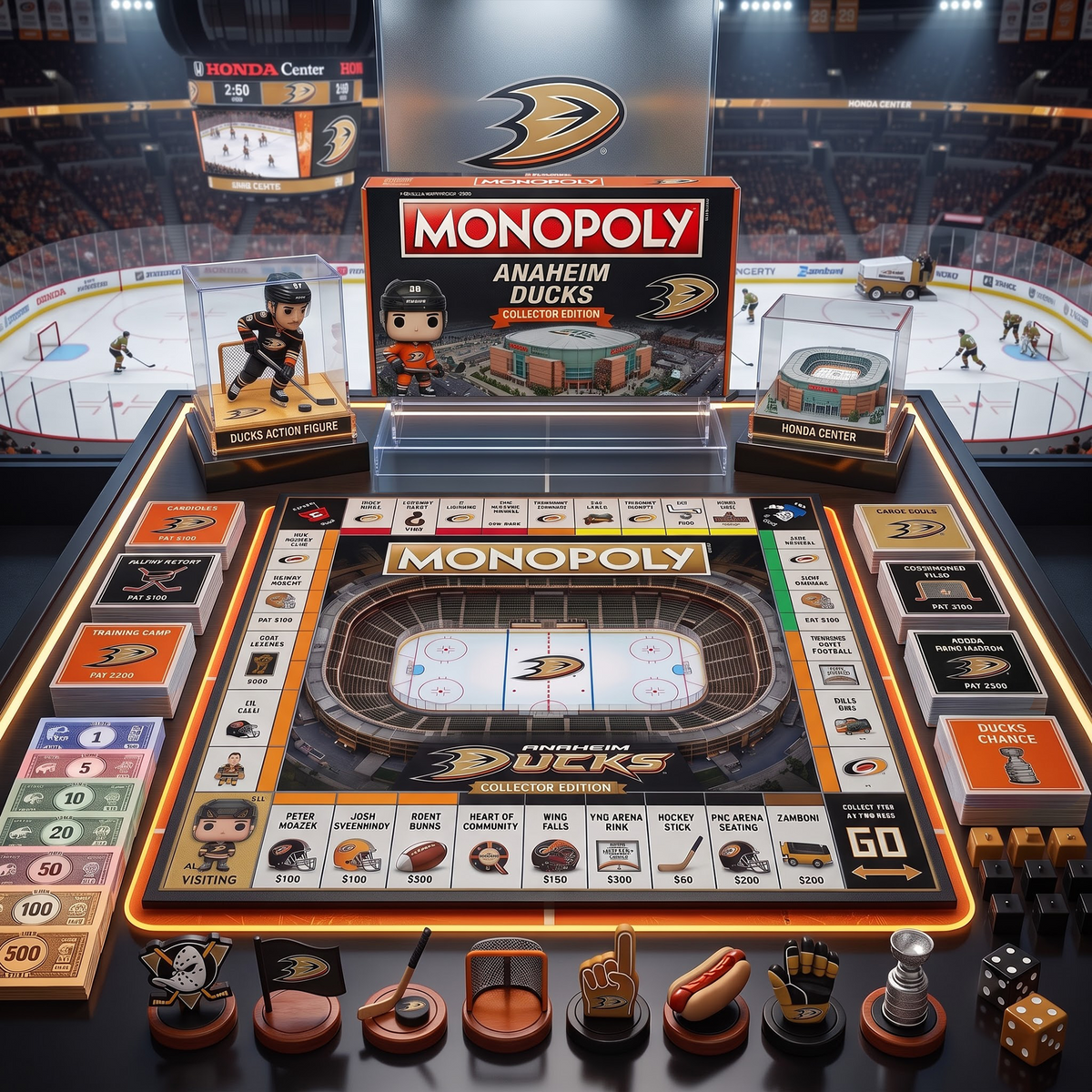 AD_PREMIUM MONOPOLY NHL COLLECTOR’S EDITION BOARD GAME