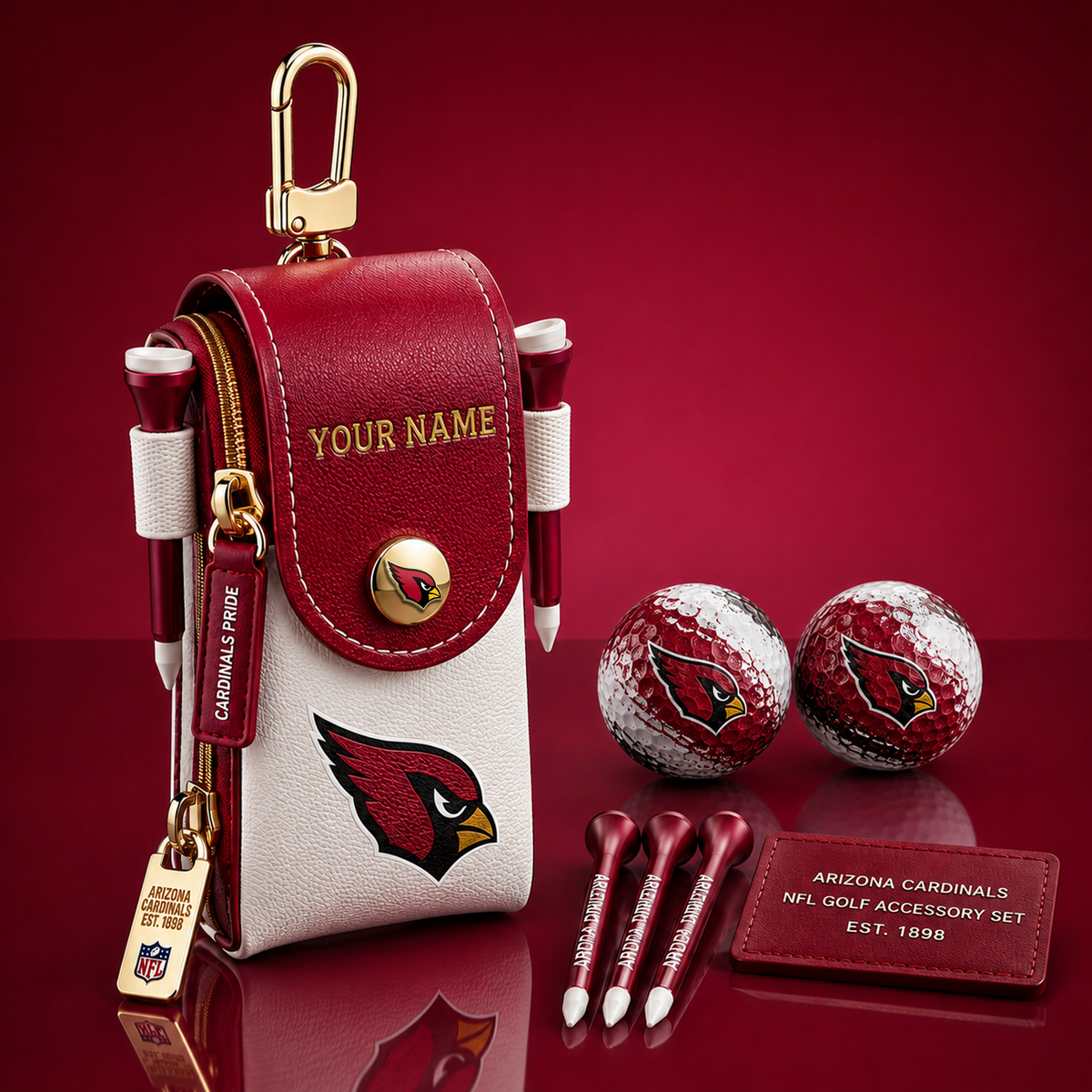 ARI X Exclusive Custom NFL Fan Golf Essentials 1808 NAK NHT