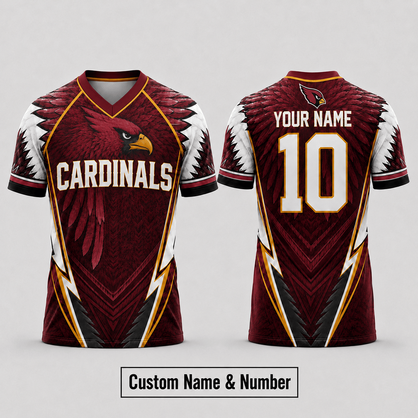 ARI x NFL Premium Custom Name And Number Jersey For Fierce Football Fans