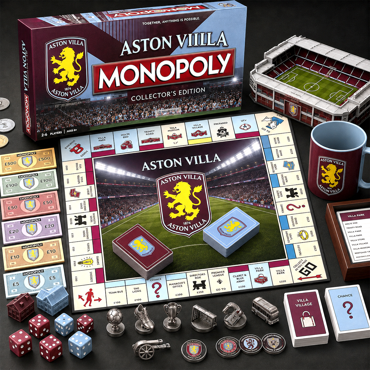 AST_MONOPOLY EPL DELUXE SPORTS BOARD GAME PREMIUM COLLECTOR EDITION