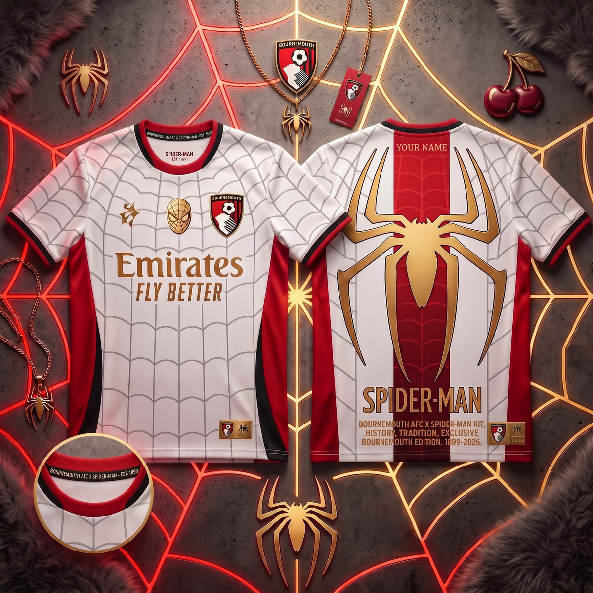 BOU X PREMIUM EPL x SPIDER-MAN PERSONALIZED FOOTBALL JERSEY