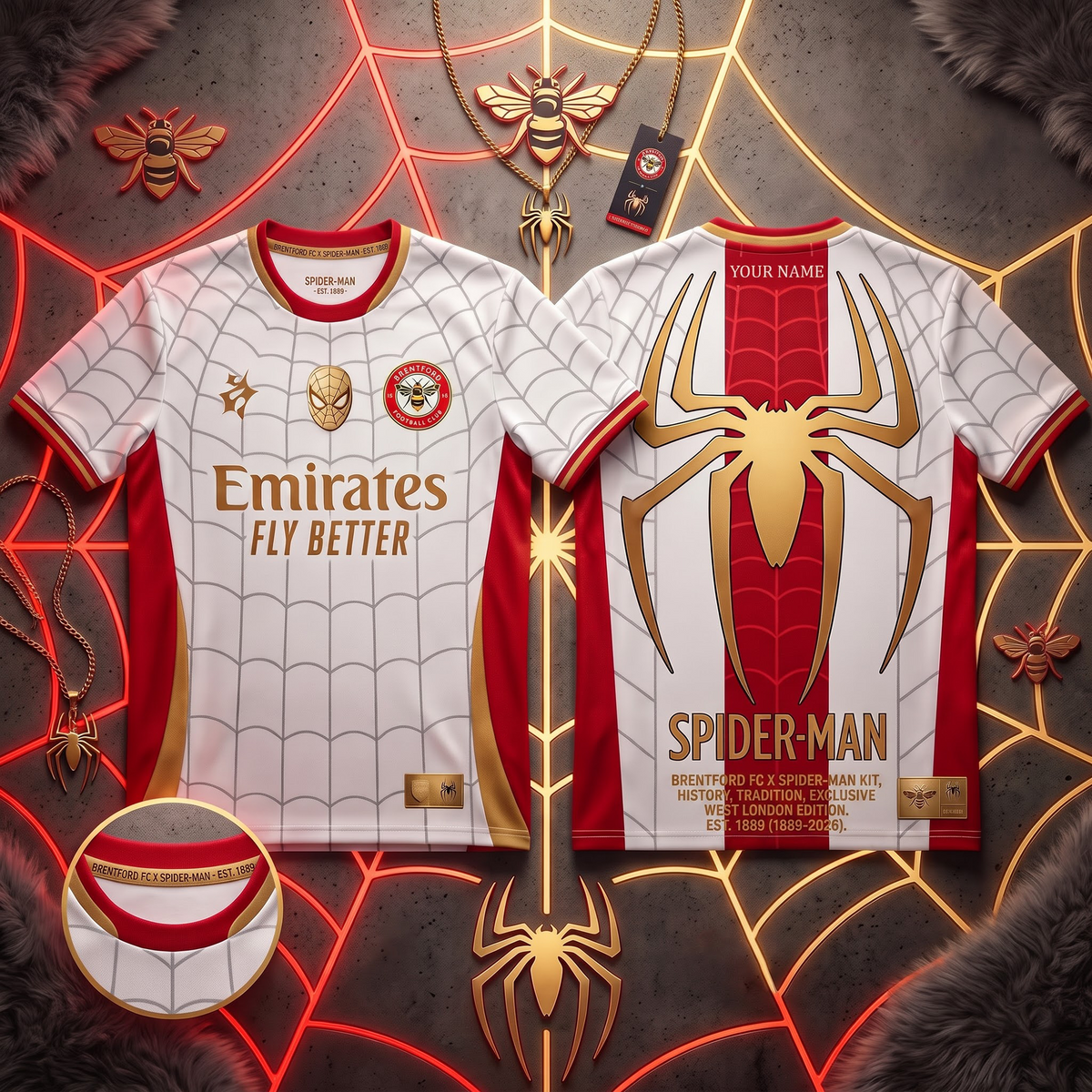 BRE X PREMIUM EPL x SPIDER-MAN PERSONALIZED FOOTBALL JERSEY