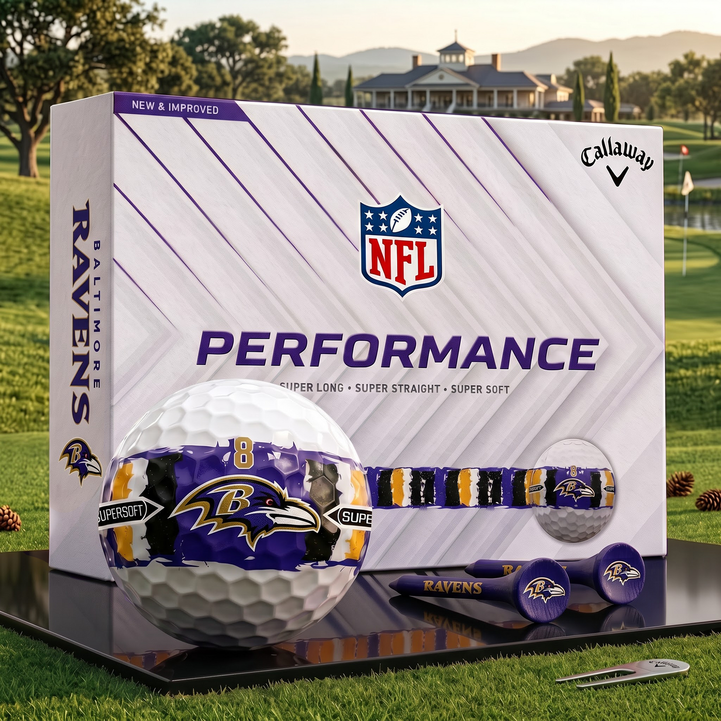 BR_NFL Premium Golf Ball Limited Edition Set