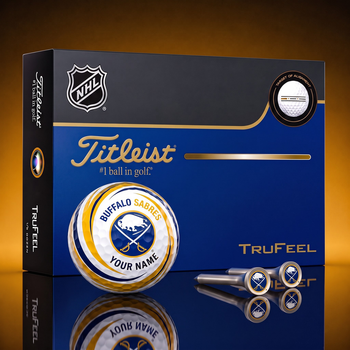 BUF X SIGNATURE NHL DELUXE PERSONALIZED GOLF BALL SET – PREMIUM EDITION