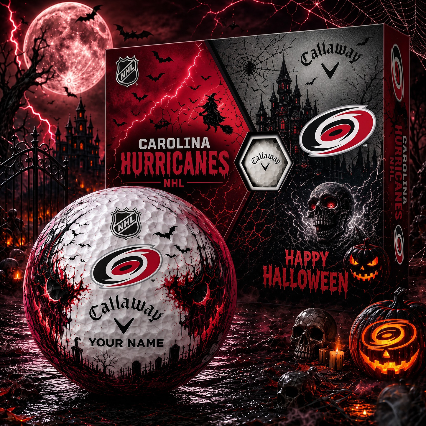 CAR X Premium NHL Halloween Golf Ball Limited Edition V2