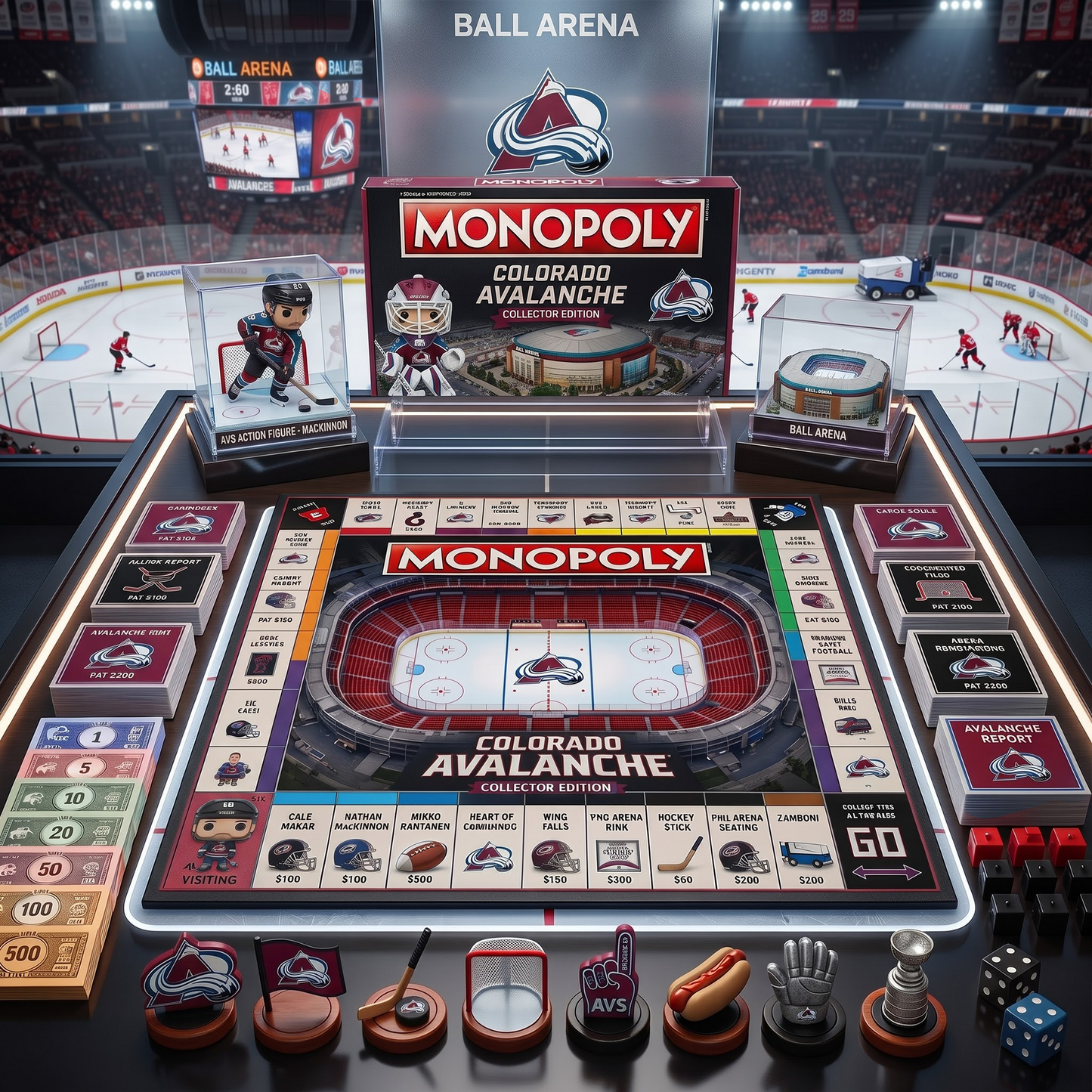 CA_PREMIUM MONOPOLY NHL COLLECTOR’S EDITION BOARD GAME