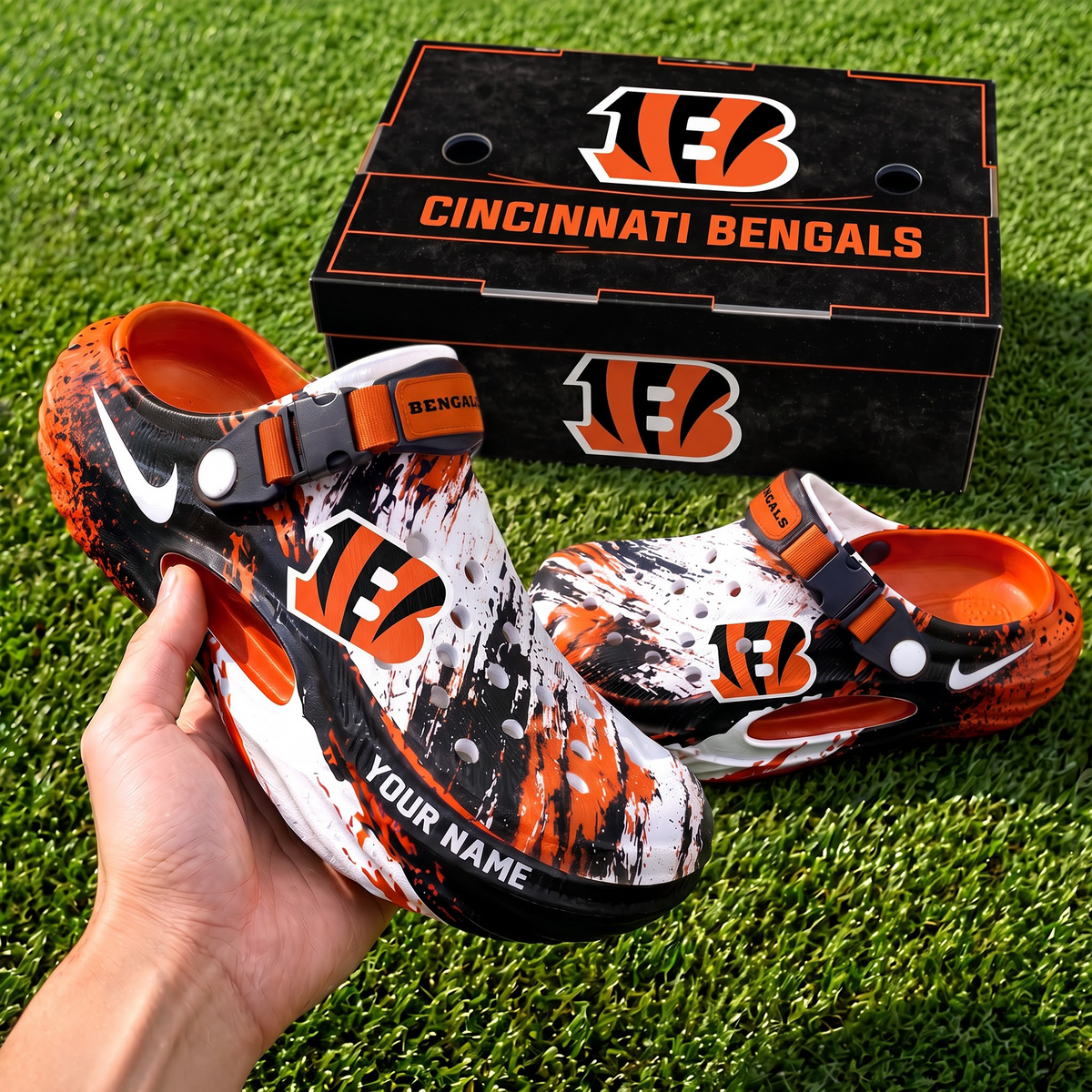 CIN_NFL Summer Slippers for Men