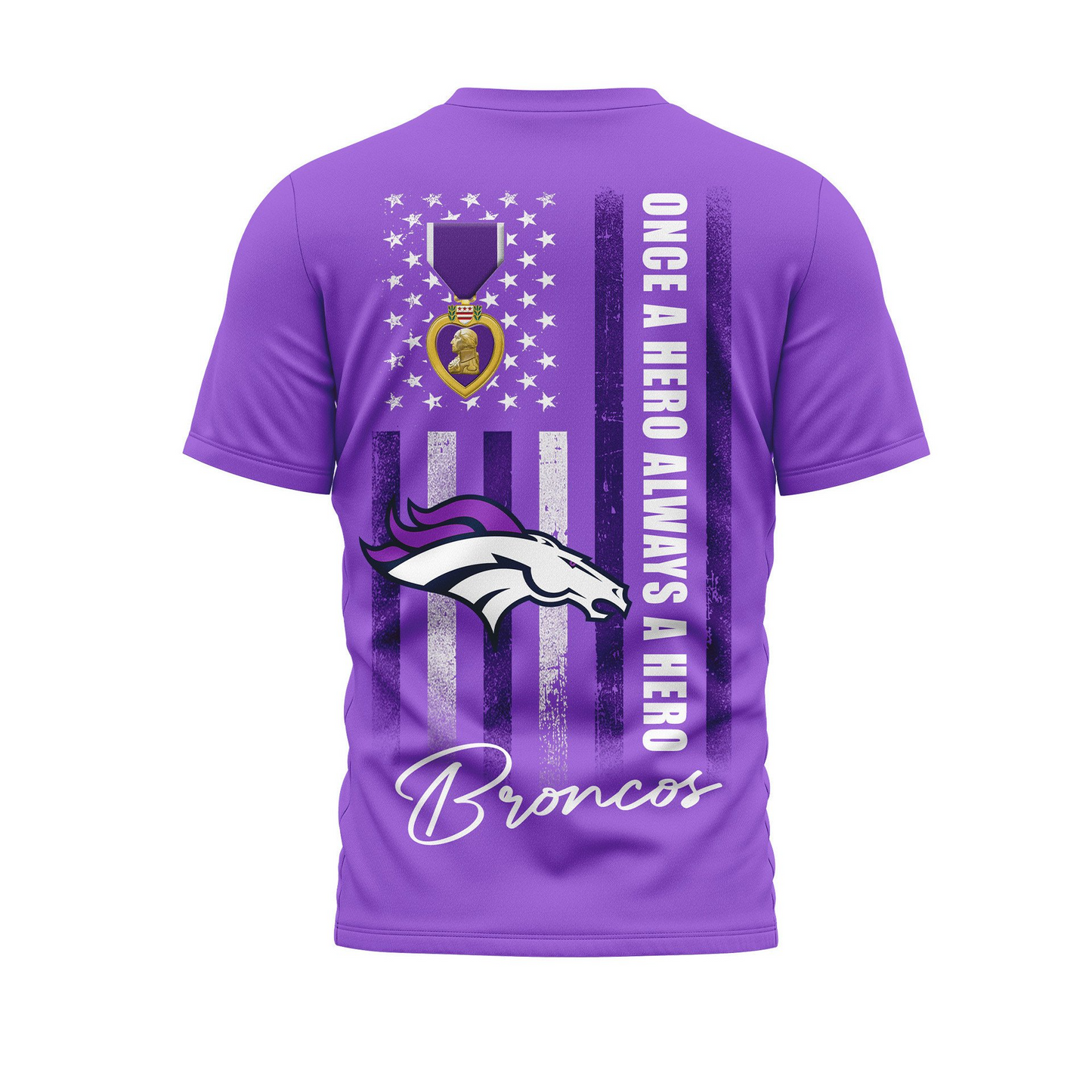 DB Premium National Purple Hear Day 3D Shirt 300626