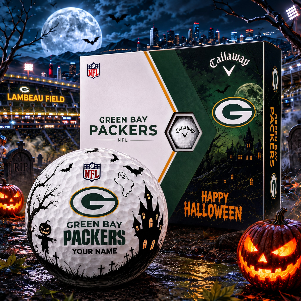 GB X Premium NFL Halloween Golf Ball Limited Edition V2 1208