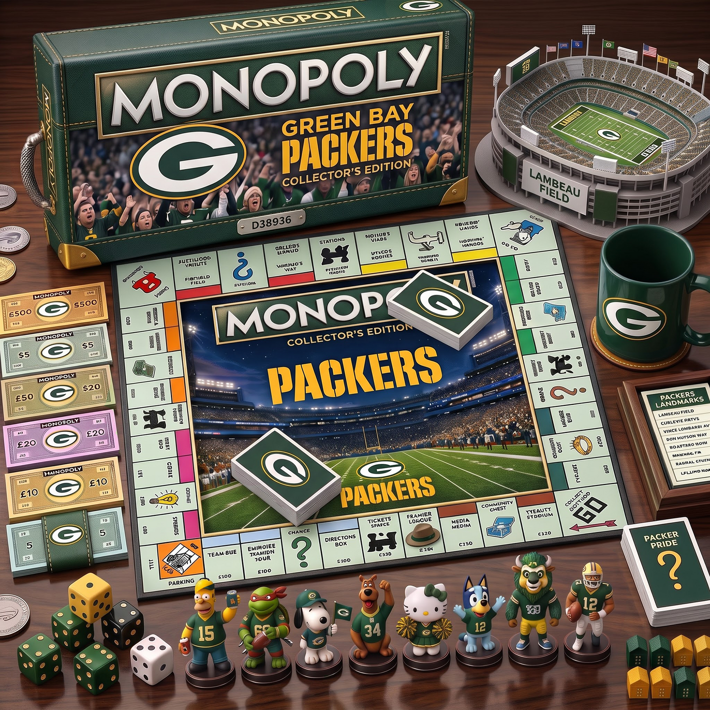 GBP_PREMIUM MONOPOLY NFL COLLECTOR’S EDITION BOARD GAME