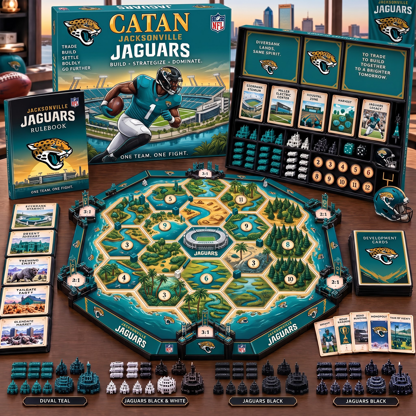 JAC X NFL Premium Strategy Board Game