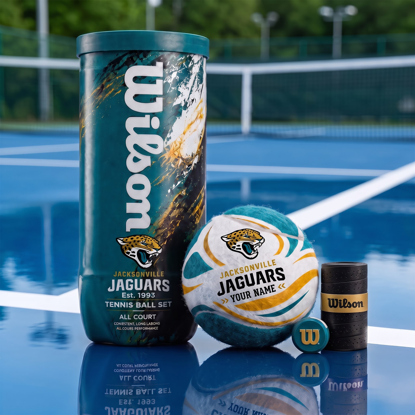 JAC X PREMIUM NFL EXCLUSIVE PERSONALIZED TENNIS BALL SET