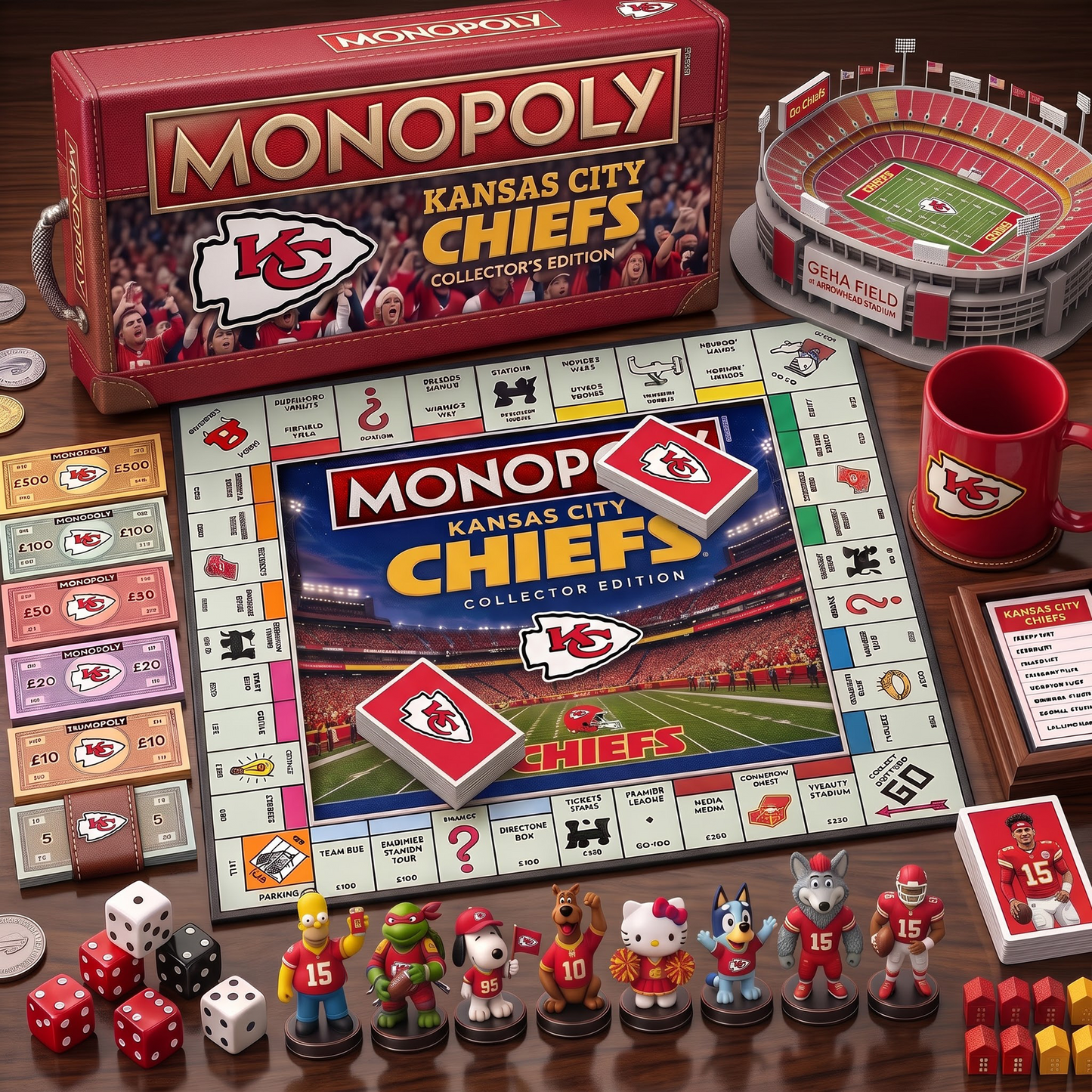 KCC_PREMIUM MONOPOLY NFL COLLECTOR’S EDITION BOARD GAME