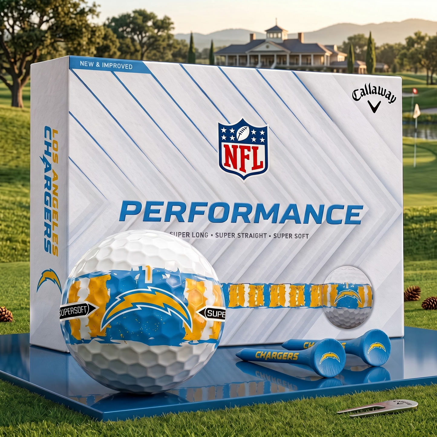 LAC_NFL Premium Golf Ball Limited Edition Set