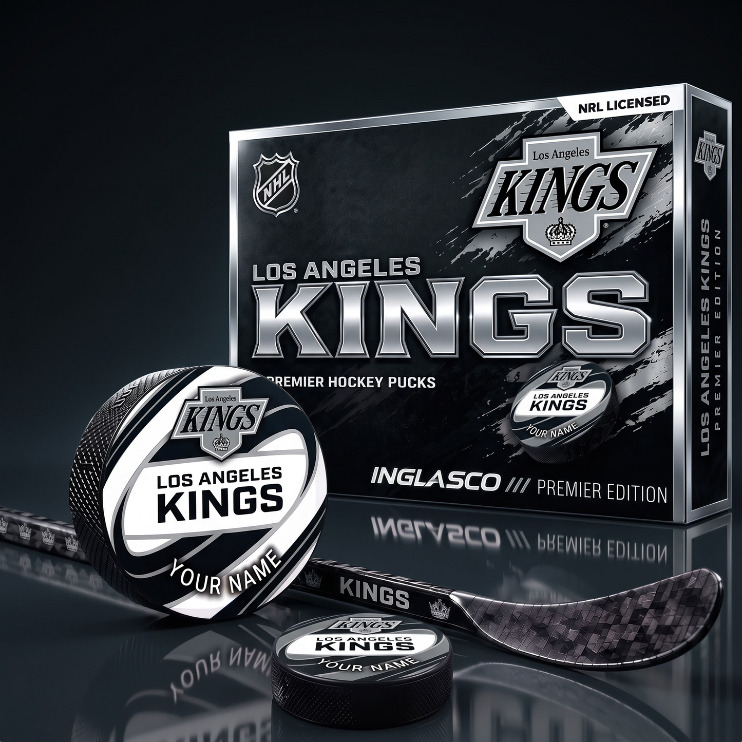 LAK_NHL Premium Hockey Pucks