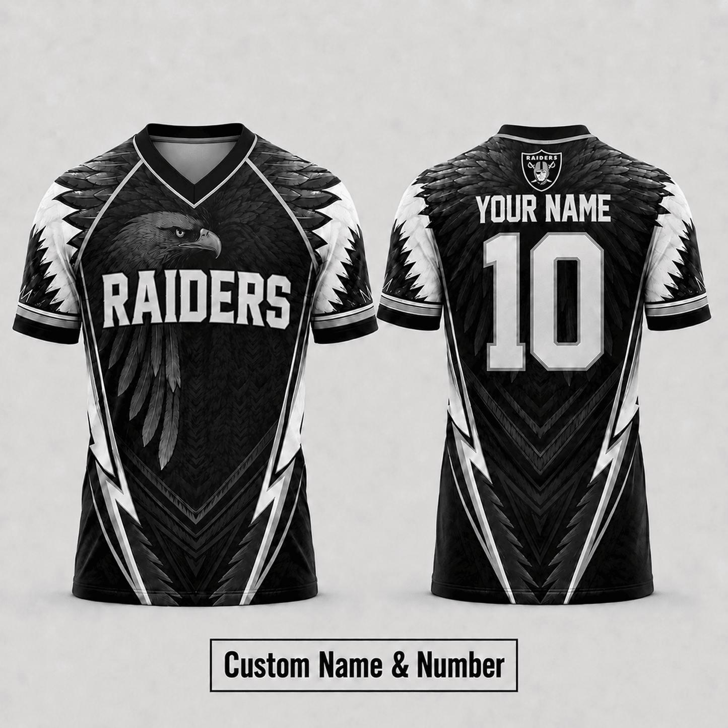 LV x NFL Premium Custom Name And Number Jersey For Fierce Football Fans