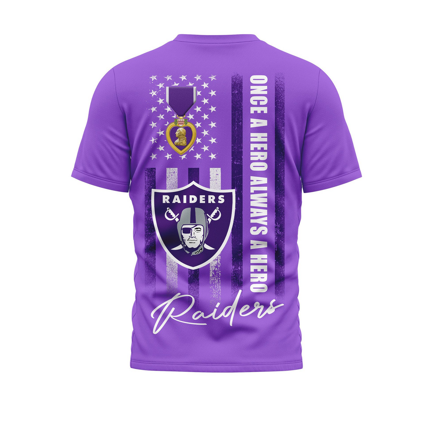 LVR Premium National Purple Hear Day 3D Shirt 300626