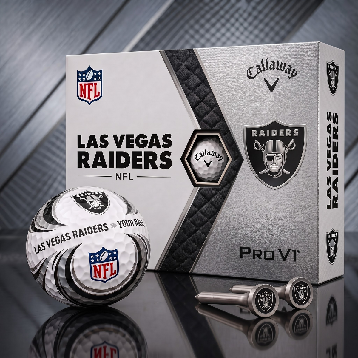 LVR_PREMIUM NFL PERSONALIZED PRO V2 GOLF BALL SET COLLECTOR EDITION 1808