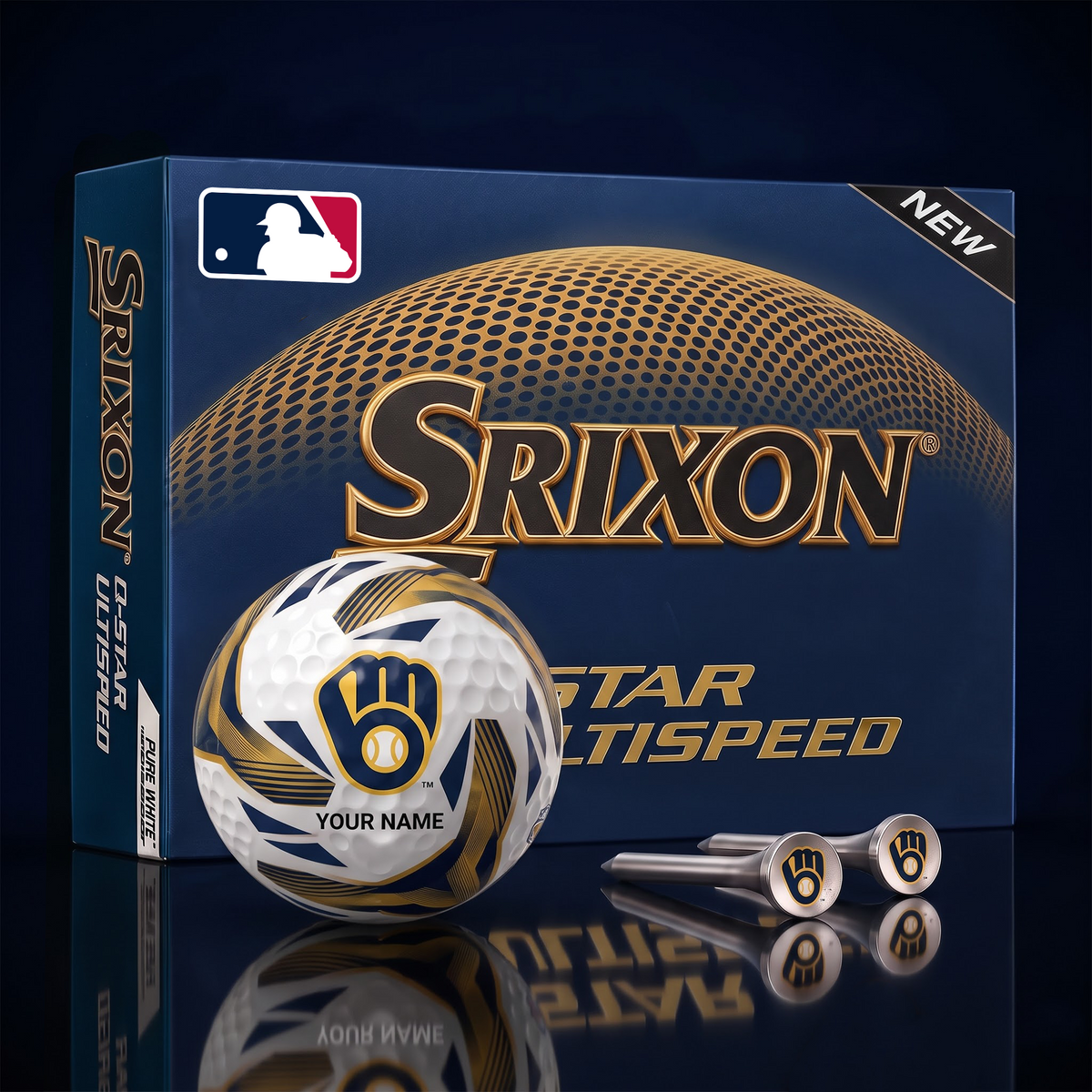 MB x MLB Football Fan Signature Golf Ball Set Personalized Edition
