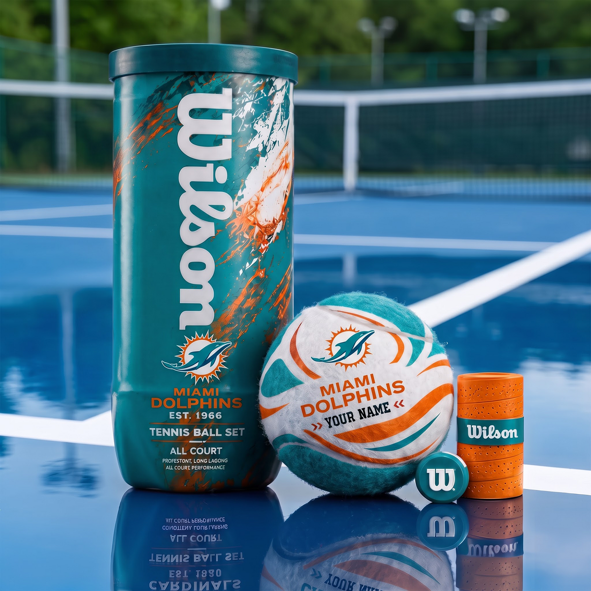 MIA X PREMIUM NFL EXCLUSIVE PERSONALIZED TENNIS BALL SET