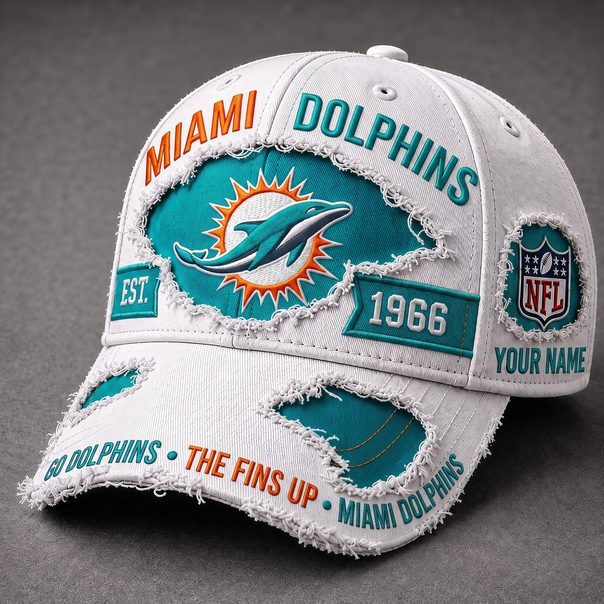 MIA X Premium NFL Classic Distressed Snapback Cap