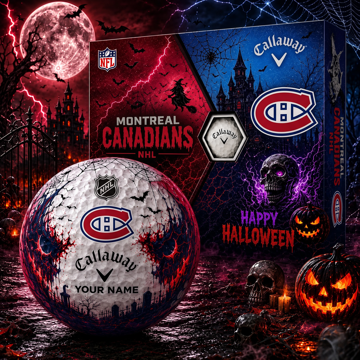 MTL X Premium NHL Halloween Golf Ball Limited Edition V2