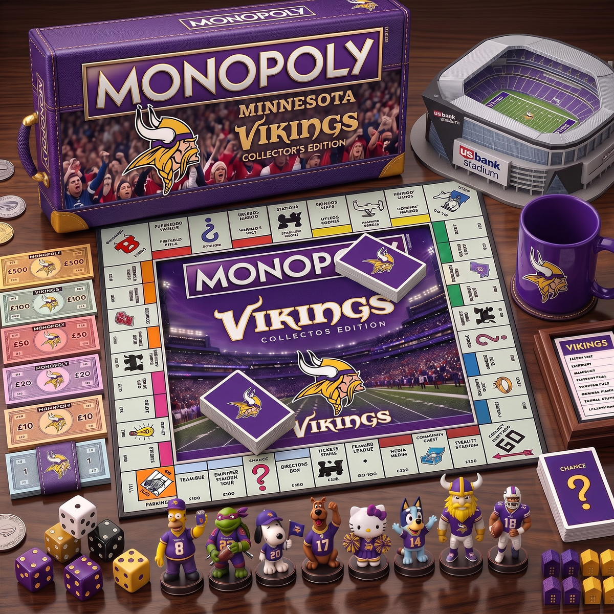 MV_PREMIUM MONOPOLY NFL COLLECTOR’S EDITION BOARD GAME