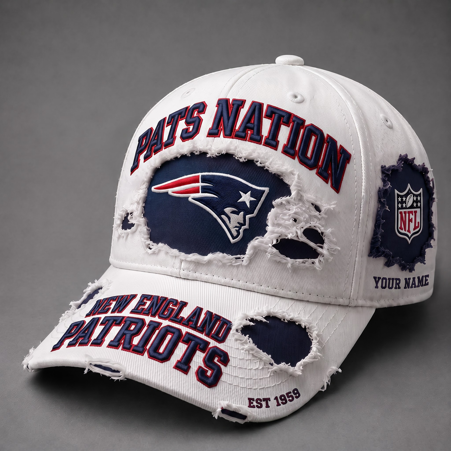 NE X NFL PREMIUM PERSONALIZED CAP FOR GAME DAY