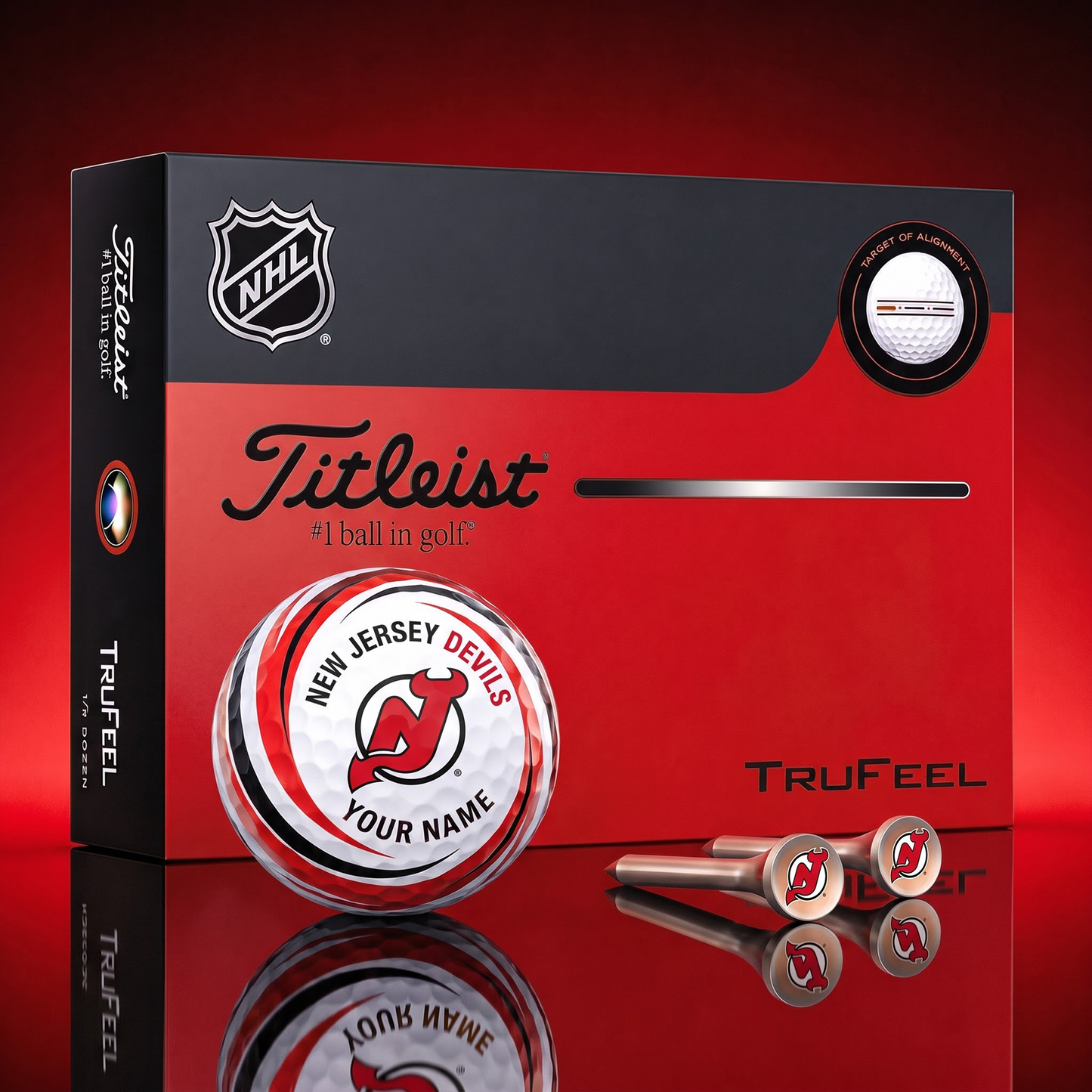 NJD X SIGNATURE NHL DELUXE PERSONALIZED GOLF BALL SET – PREMIUM EDITION