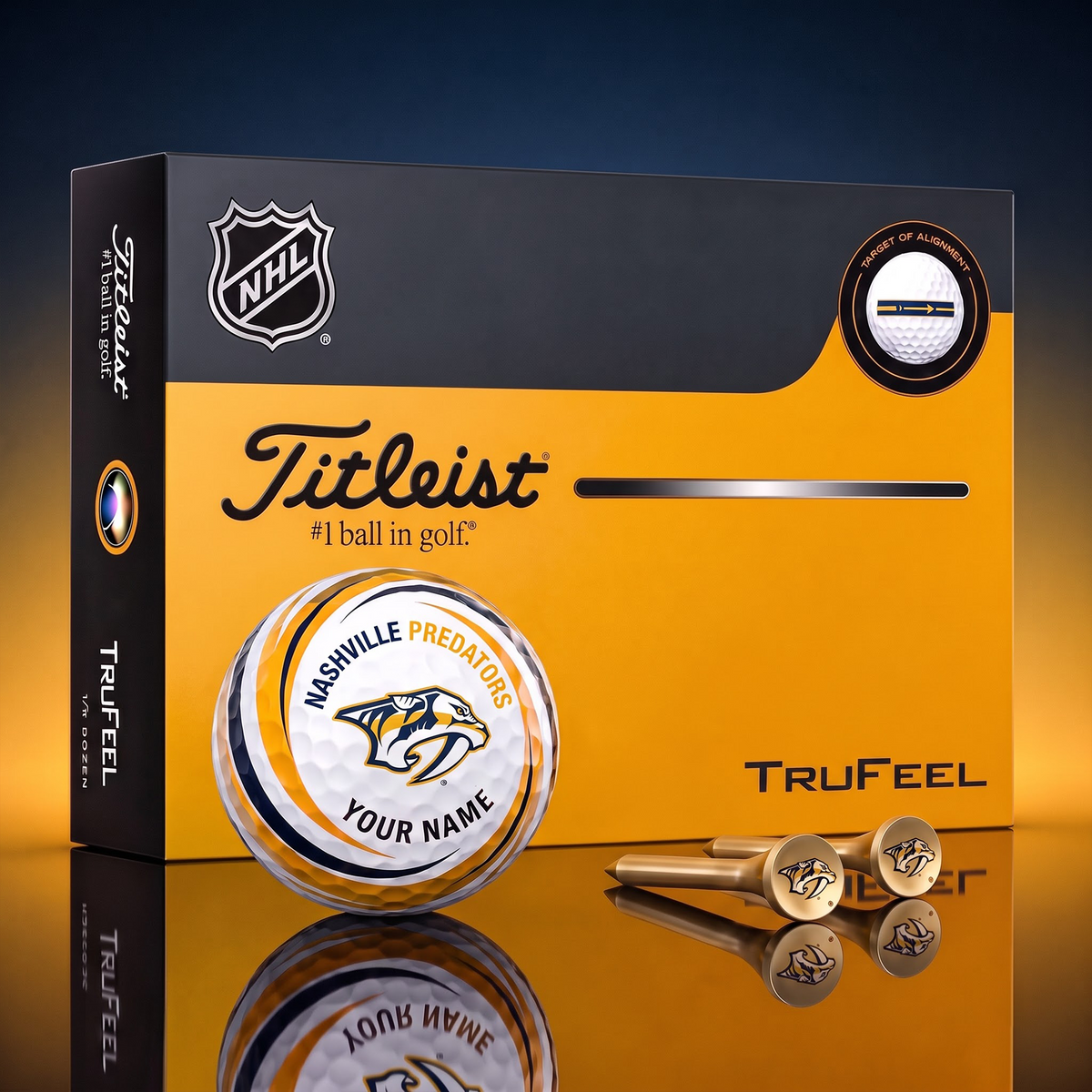 NSH X SIGNATURE NHL DELUXE PERSONALIZED GOLF BALL SET – PREMIUM EDITION