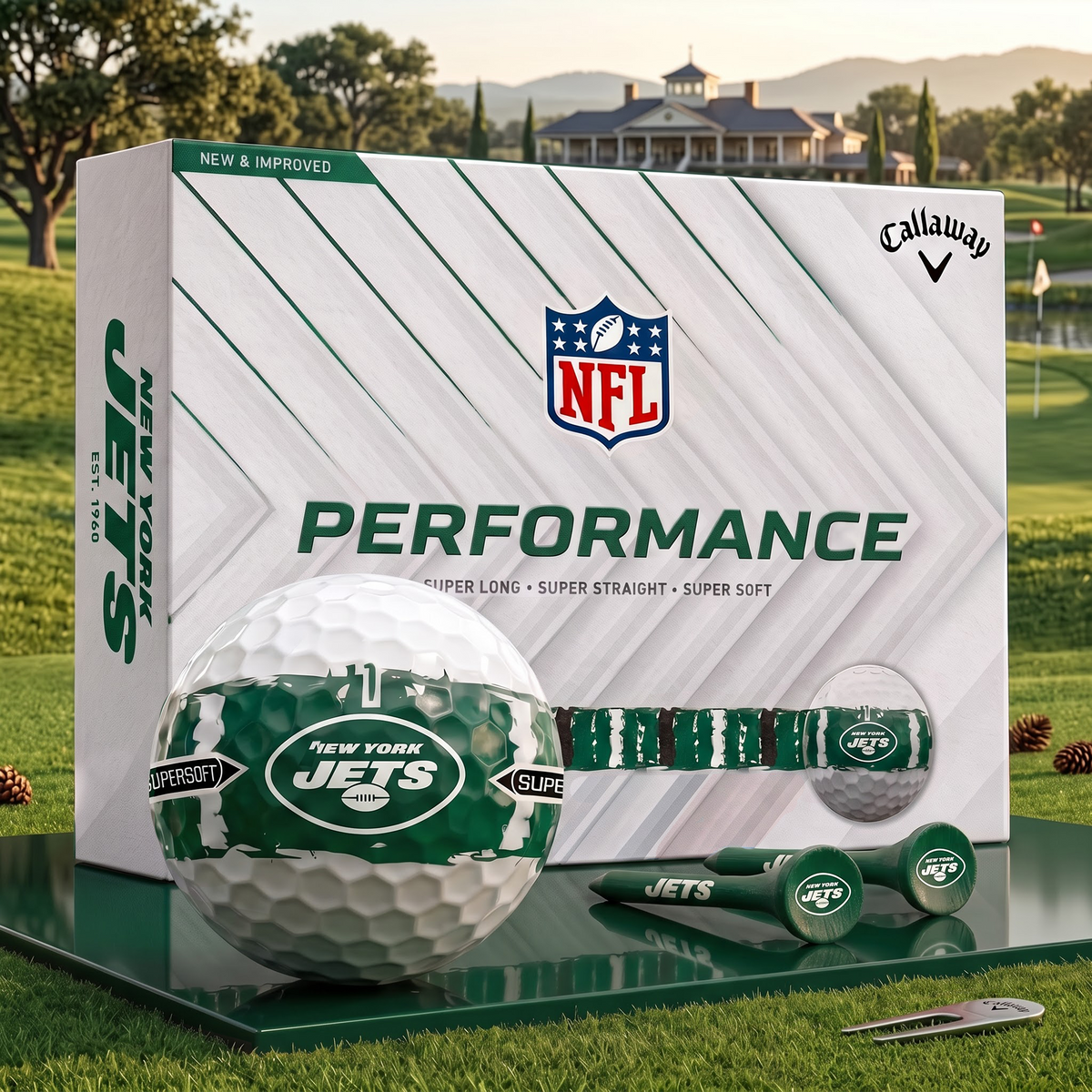 NYJ_NFL Premium Golf Ball Limited Edition Set