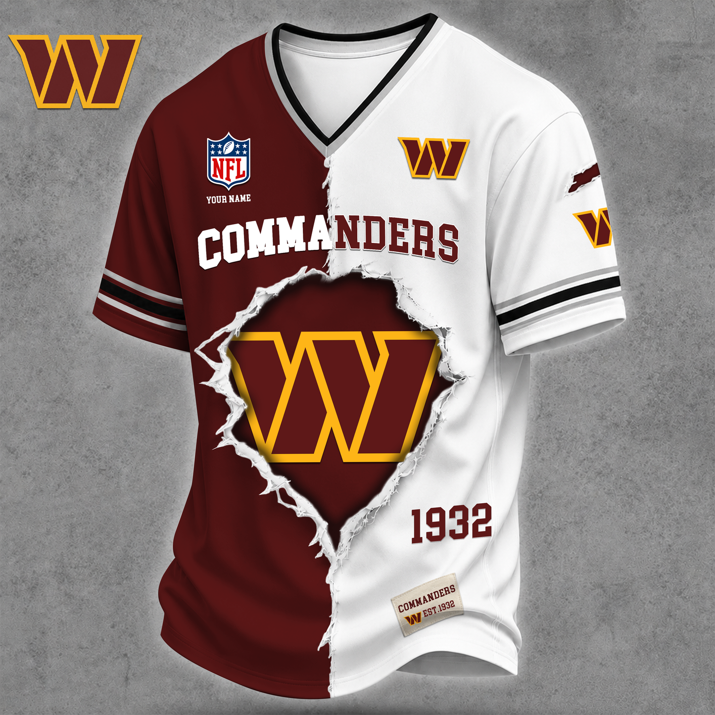 Premium NFL X WC Game Day Streetwear V-neck Shirt NDT VHM 040626
