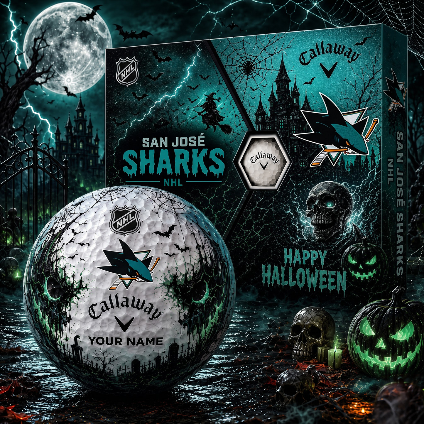 SJS X Premium NHL Halloween Golf Ball Limited Edition V2
