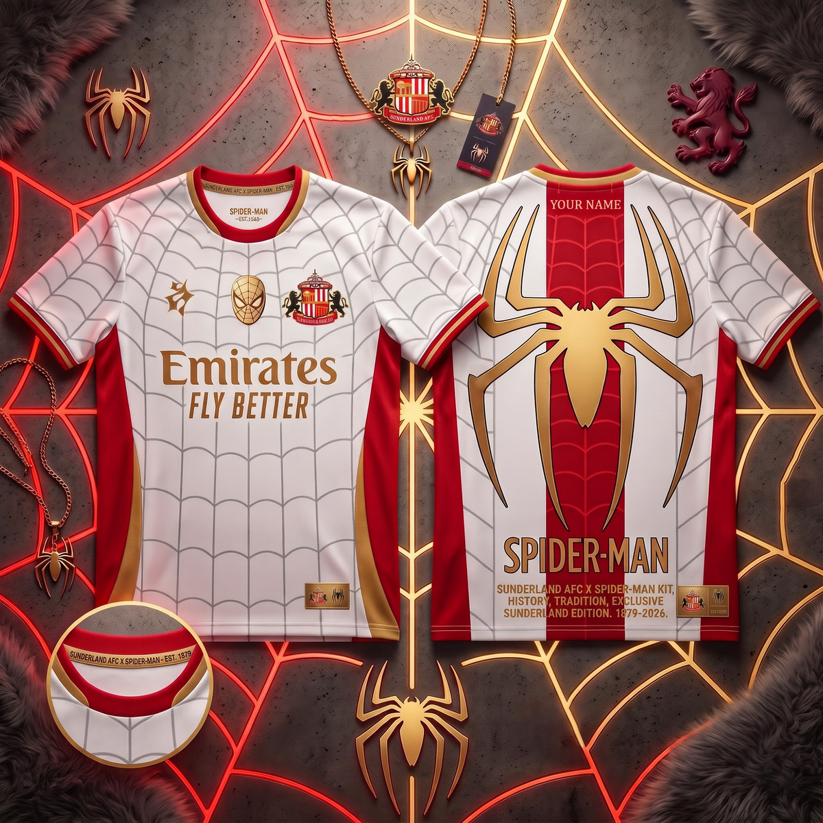 SUN X PREMIUM EPL x SPIDER-MAN PERSONALIZED FOOTBALL JERSEY