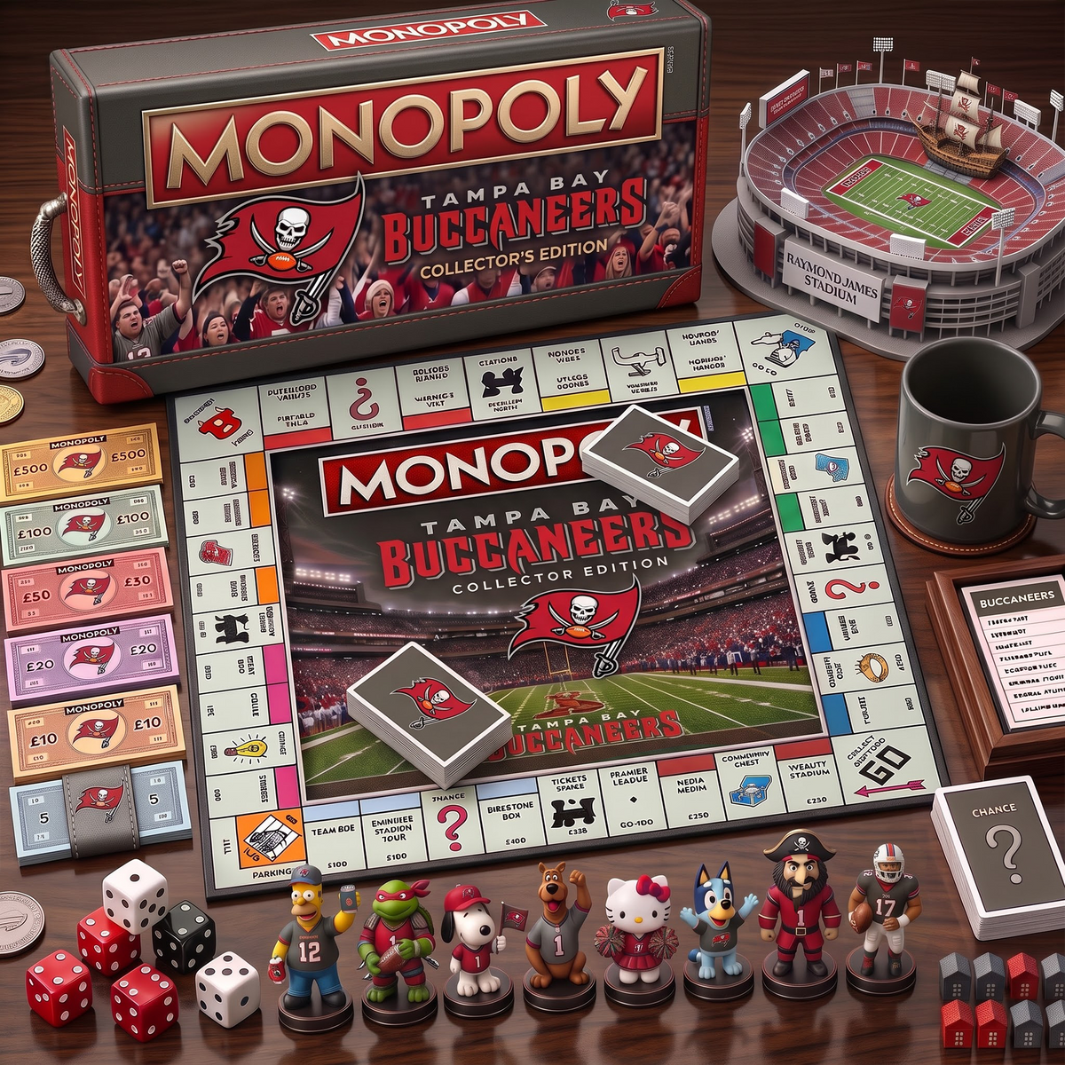 TBB_PREMIUM MONOPOLY NFL COLLECTOR’S EDITION BOARD GAME