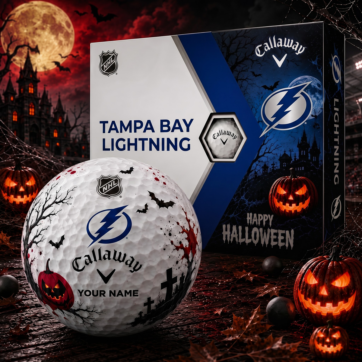TBL X Premium NHL Halloween Golf Ball Limited Edition