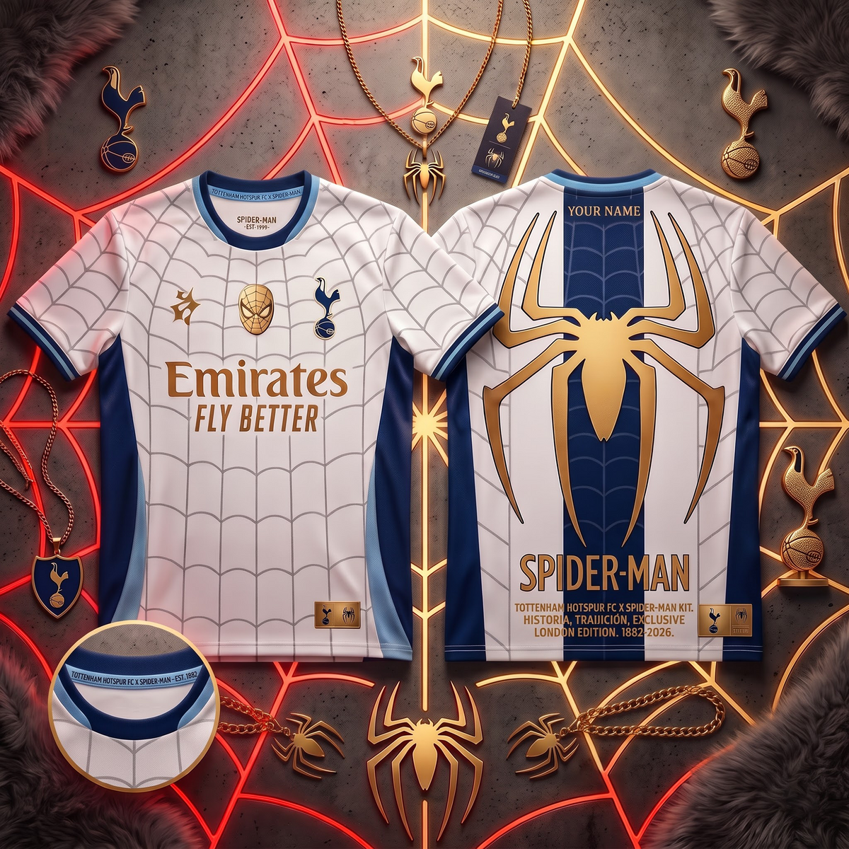 TOT X PREMIUM EPL x SPIDER-MAN PERSONALIZED FOOTBALL JERSEY