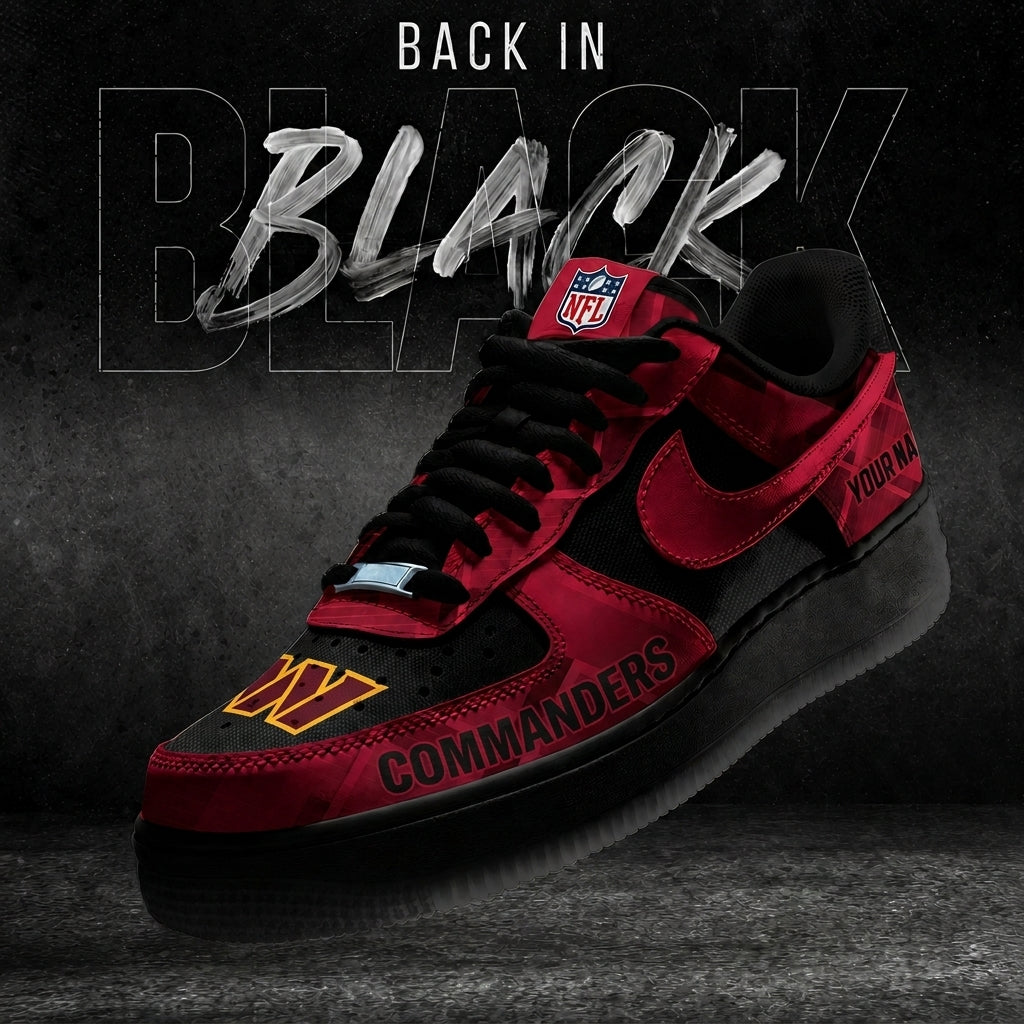 WC x NFL Back In Black V2 AF1 Sneakers 270626