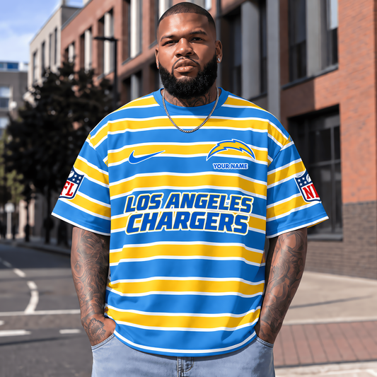 Los Angeles Chargers NFL T-Shirt Custom Name For Fan