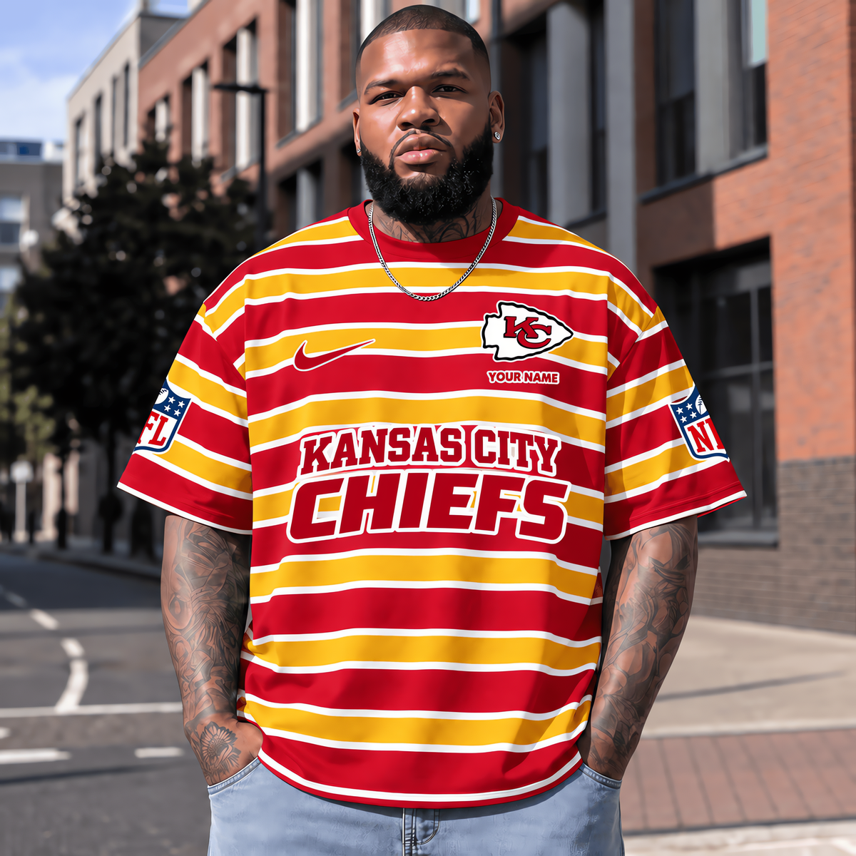 Kansas City Chiefs NFL T-Shirt Custom Name For Fan