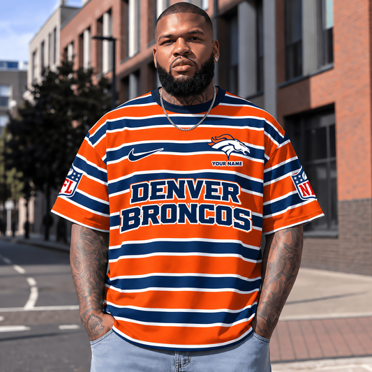 Denver Broncos NFL T-Shirt Custom Name For Fan
