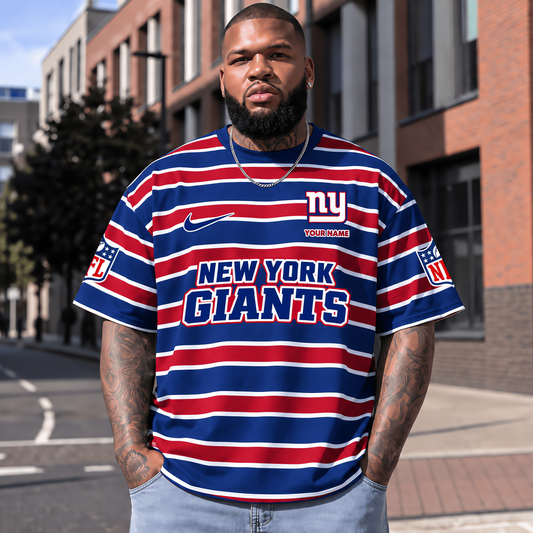 New York Giants NFL T-Shirt Custom Name For Fan