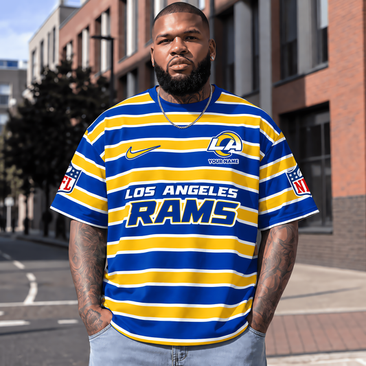 Los Angeles Rams NFL T-Shirt Custom Name For Fan