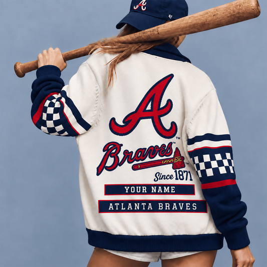 AB X MLB Premium Cardigan Jaket Personalized Gift For Fan Baseball Men Women - Limited Edition