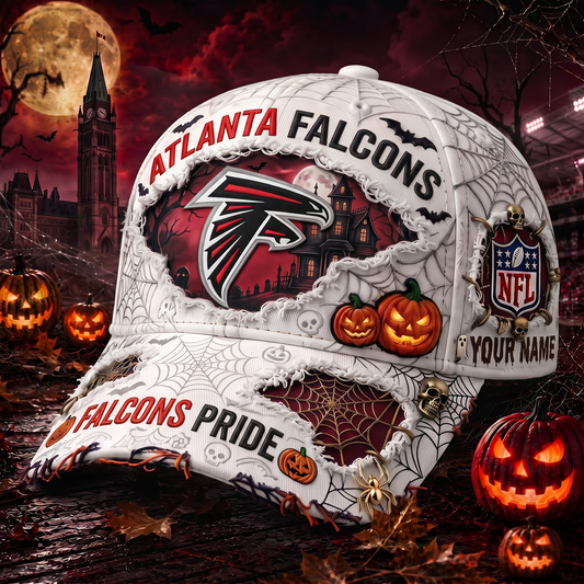 AF_NFL Premium Haunted House Themed 3D Distressed-Effect Baseball Cap