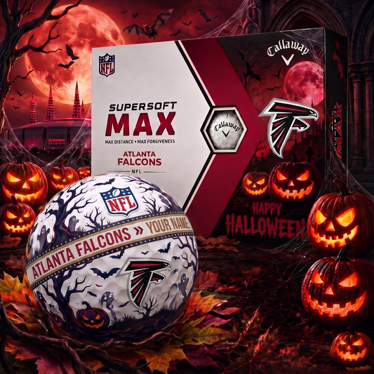 AF_Premium NFL Team Halloween Golf Balls Set - Spooky Halloween Gift Box