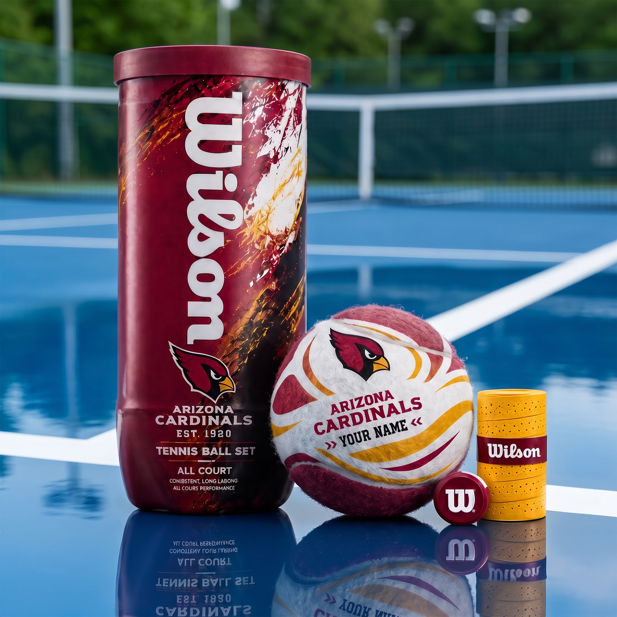 ARI X PREMIUM NFL EXCLUSIVE PERSONALIZED TENNIS BALL SET